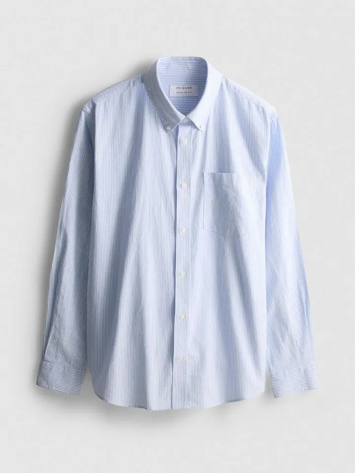 Chemise Oxford coupe regular à rayures