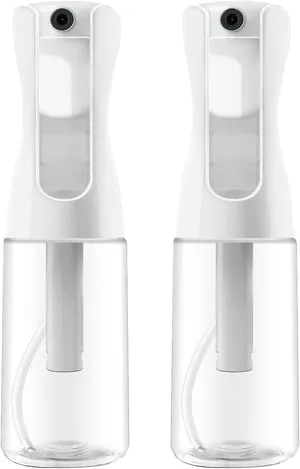Set di 2 flaconi spray vuoti da 200 ml - Spray a nebbia fine - per lo styling dei capelli, le piante, la pulizia e la cura della pelle