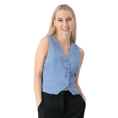 Chaleco Mxstaza Mujer Cuello V Ajuste En Espalda