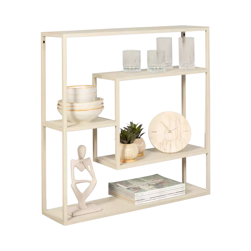 Wandrek Sira - 80x80 cm - metaal Beige