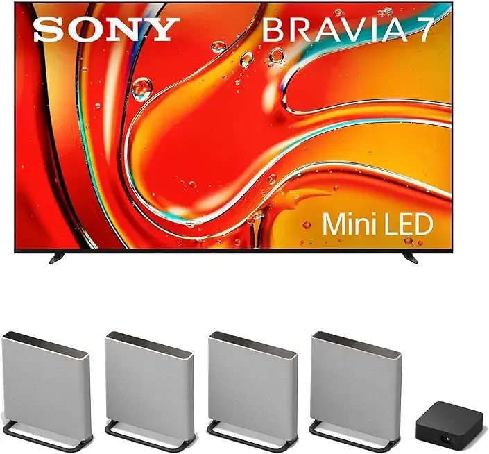 Sony K85XR70 85 Inch 4K Bravia LCD Mini LED Full Array HDR Google TV with a HT-A9M2 4.0.4 Ch BRAVIA Theater Quad Soundbar (2024)