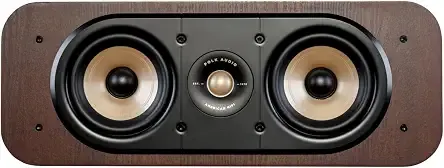 Polk Audio Signature Elite ES30 Center Channel Speaker, Contemporary Walnut