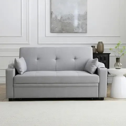 Sofá Cama Pacerti Gris Claro