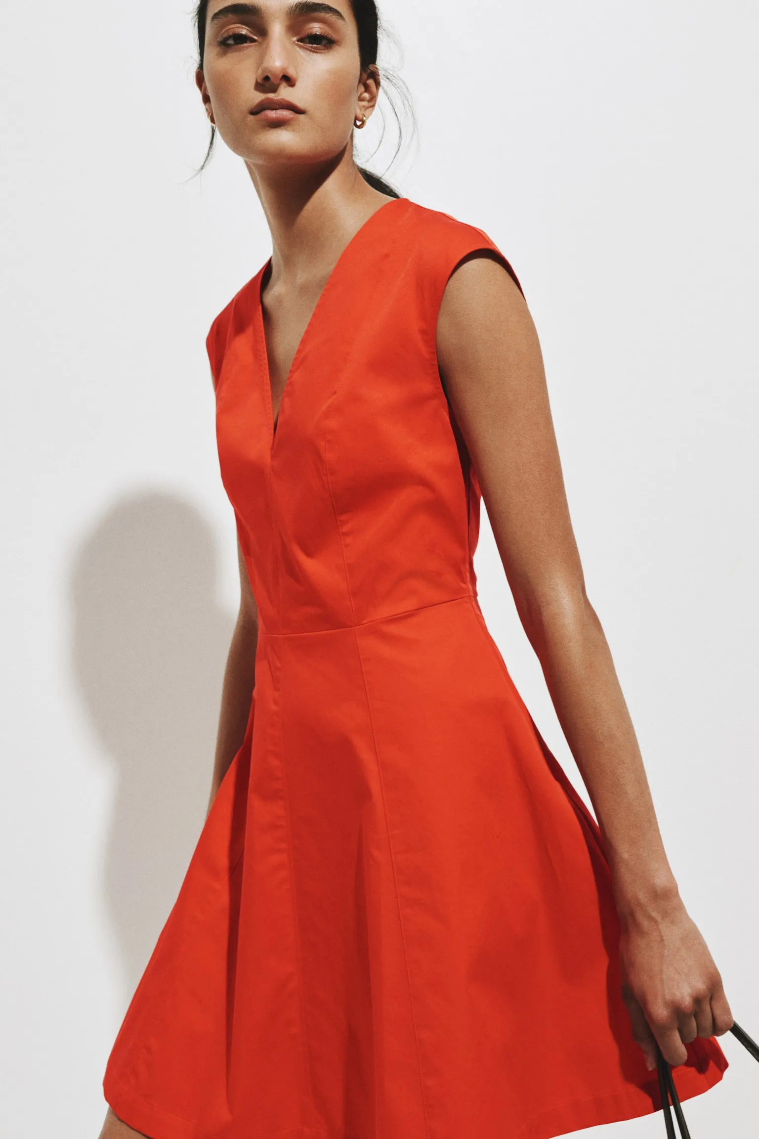 Vestido en popelina de algodón