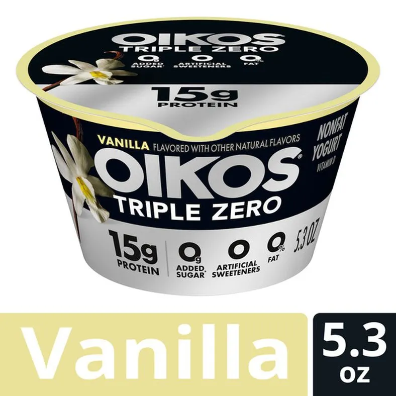 Oikos Triple Zero Vanilla Greek Yogurt