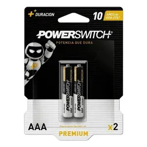 Pilas Alcalinas Aaa Powerswitch Premium Pack X 2