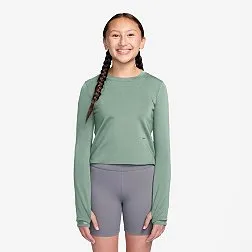Nike Girls' MAVN Dri-FIT Ribbed Long Sleeve Top