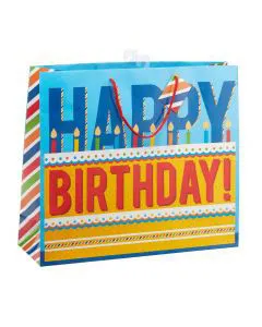 DG Party Jumbo Birthday Gift Bag, Assorted - 1 ct