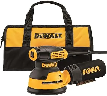 DEWALT Orbital Sander Kit, 5 inch, 3 amp, Corded, 12,000…