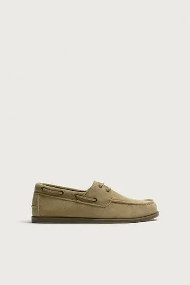 LEATHER DECK SHOES