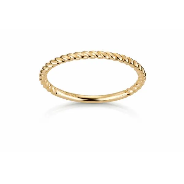 Ring Tvinnet 375 Gult Gull