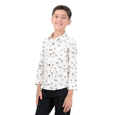 Camisa Hummo Kids Niño Full Print Dinos