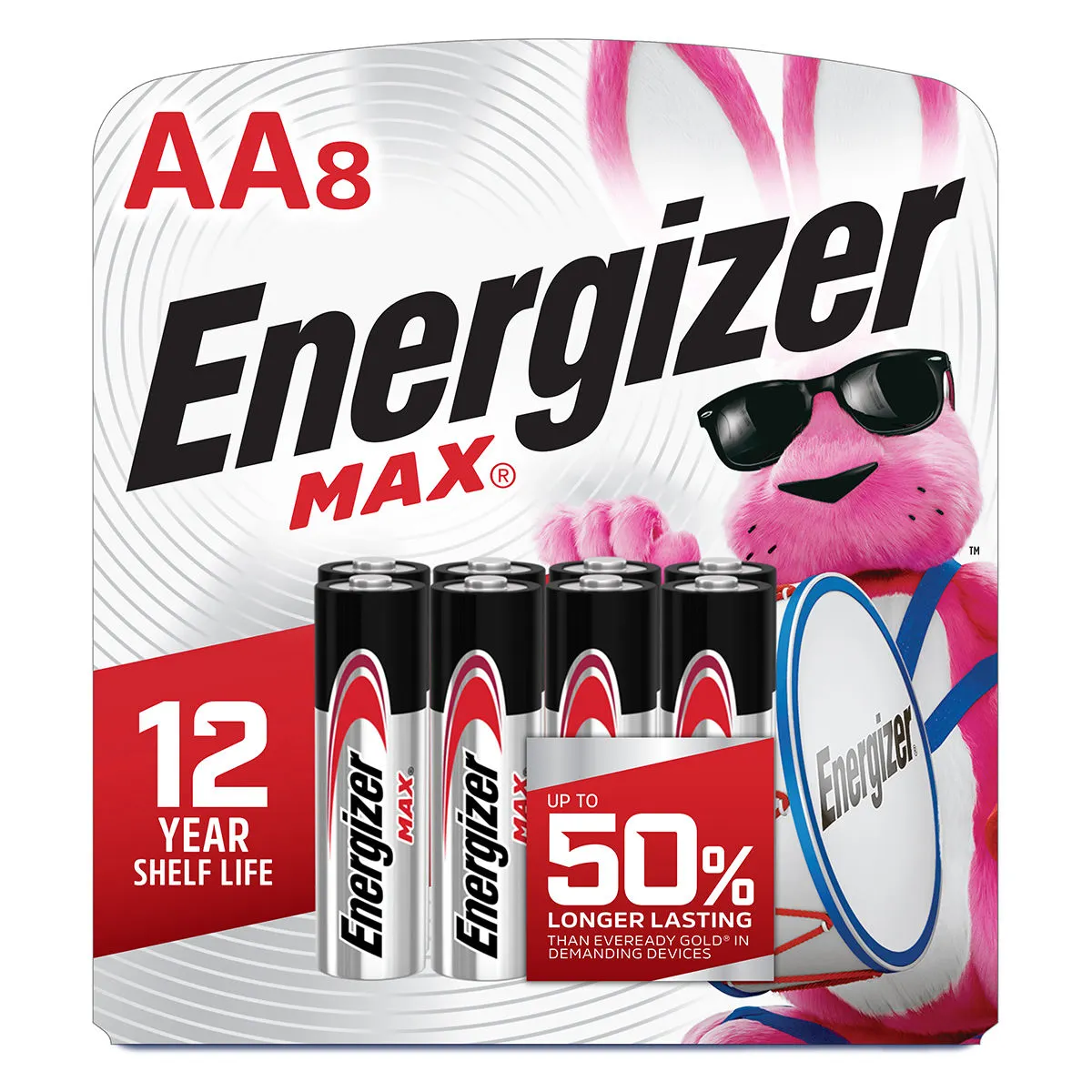 Energizer MAX AA Alkaline Batteries, 8 ct