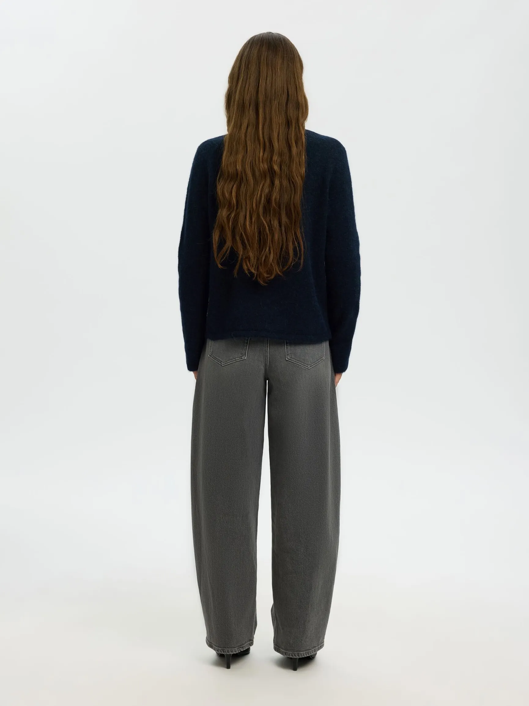 ULLBLANDING STRIKKET PULLOVER