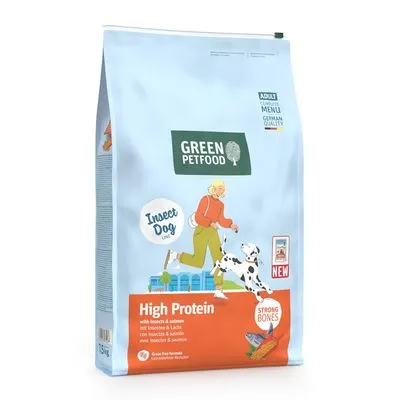 Green Petfood InsectDog High Protein avec insectes et saumon