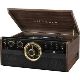Gramofon Victrola VTA-270B Empire černý/hnědý