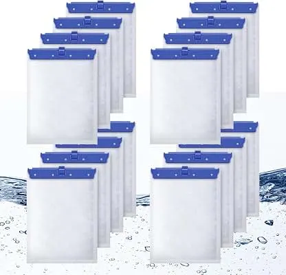 16 Count Large Filter Cartridges Compatible with Whisper Bio Bag Filters | Large Aquarium Filter Cartridge for Whisper 20i 40i, IQ20/30/45/60, PF20/30/40/60 and Repto Filter 16 Count Large Filter Cartridges Compatible with W…