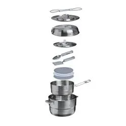 thinkstar Stanley Wildfare Pro Chef Prep Cookset 5 QT Pale Pebble + Stone