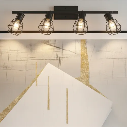 Canarm Inc. Wren Black 4-Head Fixed Track Light