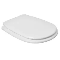 Tapa y asiento para inodoro rectangular de MDF blanco