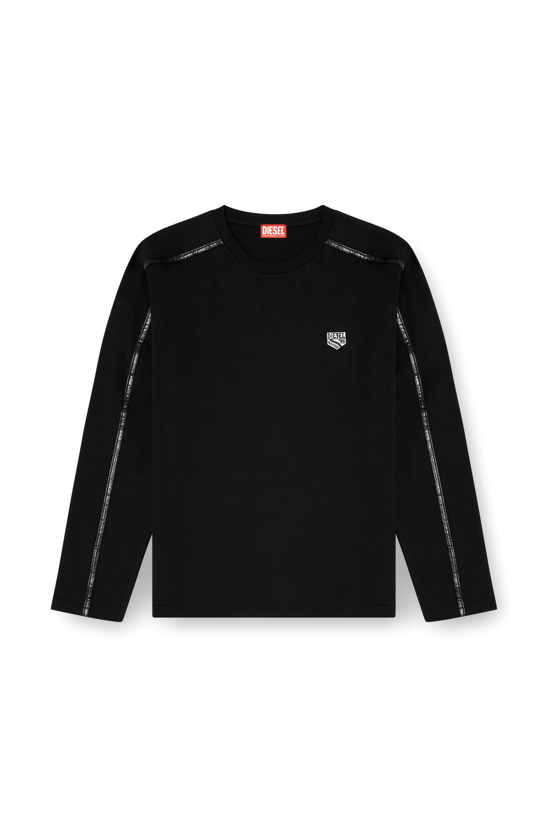 Long-sleeve T-shirt with tonal trims