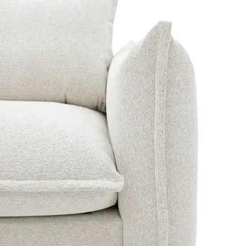Hoeksalon TALITHA Ecru Longchair Links B339