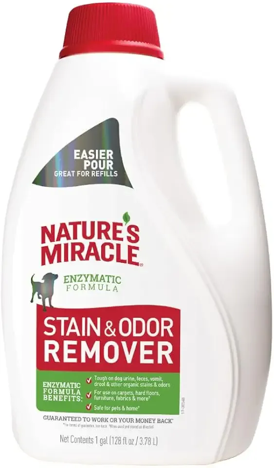 Nature’s Miracle Dog Stain & Odor Remover, Enzymatic Cleaner, 1 gal