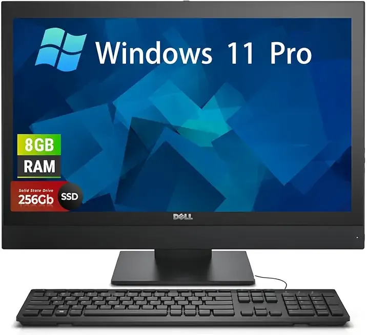 Dell OptiPlex 5250 All-in-One Desktop Computer | Windows 11 Pro | 21.5" (1920x1080) Display | Intel G4560 | 8GB RAM | 256GB SSD | Keyboard | Mouse | WiFi |NO CAM(Renewed)