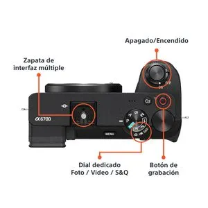 Cámara Digital Mirrorless Vlogger Sony APS-C ZV-E10 + Lente Kit 16-50mm II