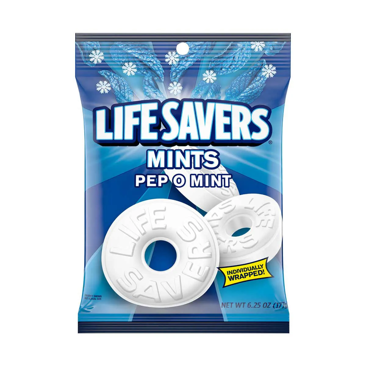 Life Savers Pep-O-Mint Breath Mints Hard Candy, 6.25 oz