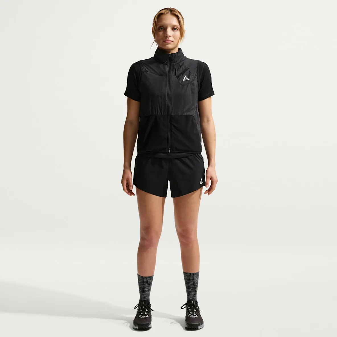 Dri-FIT-fôret løpeshorts med mellomhøyt liv til dame