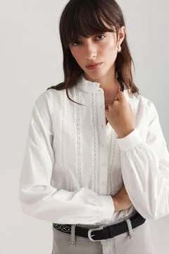 Camisa romántica volantes