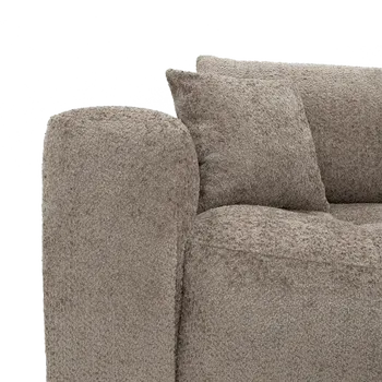 Hoeksalon FILIPPO Longchair Rechts Taupe B292