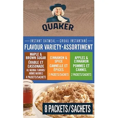 Instant Oatmeal 3 Flavour Variety Pack
