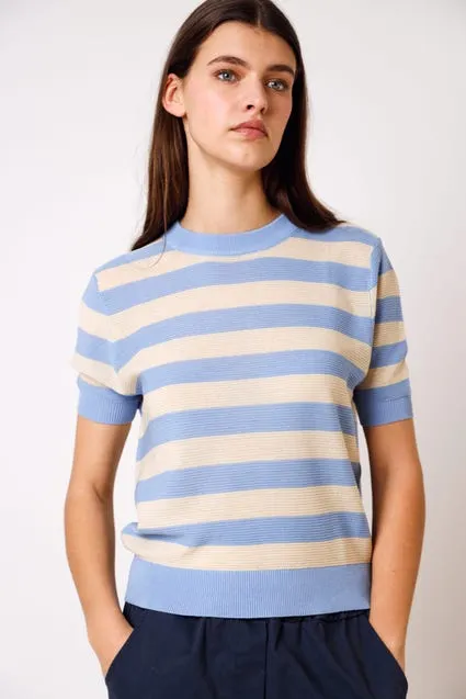 Top knit met strepen