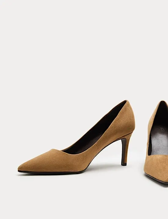 Stiletto Heel Pointed Court Shoes