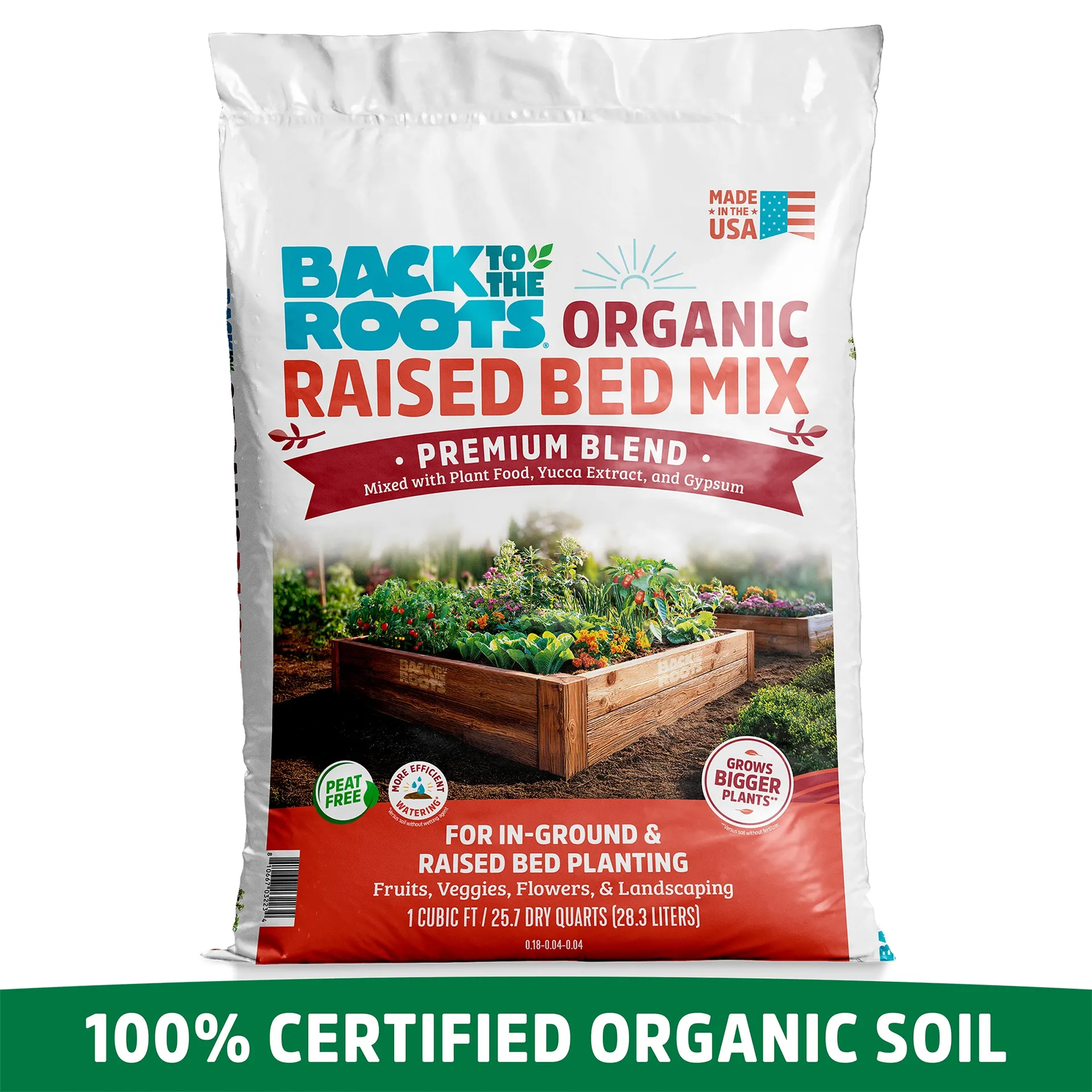 1 cu ft Organic Raised bed soil