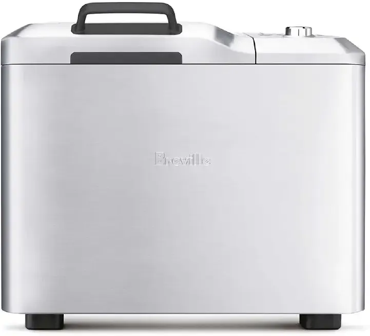 Breville BBM800XL Custom Loaf Bread Maker Machine, Brushed Stainless Steel | Control every detail | Collapsible kneading paddle prevents holes, custom crust settings, automatic fruit & nut dispenser