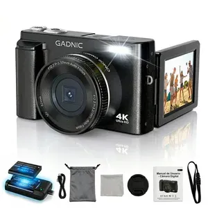 Cámara Digital 4K Gadnic 48MP Pantalla Abatible Con Flash Vlogging