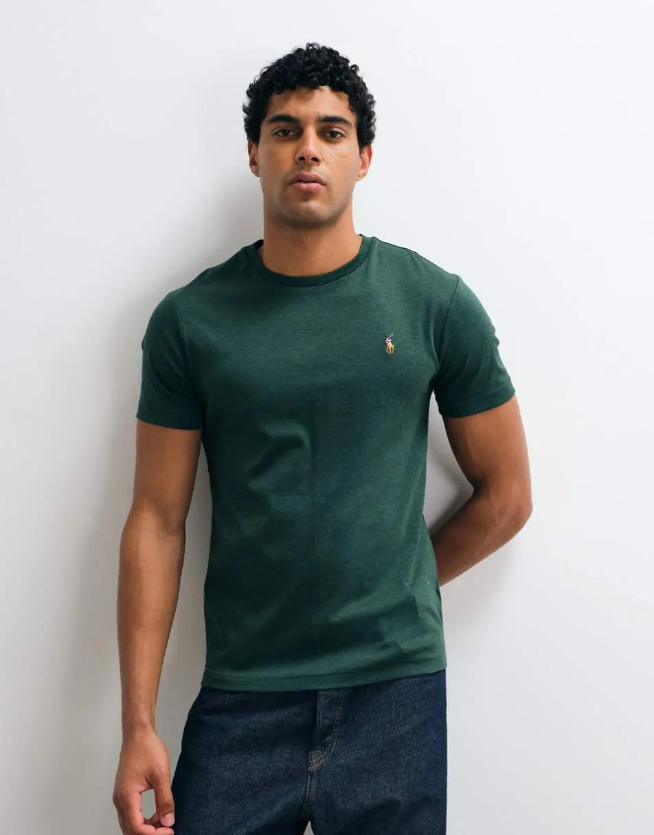 Polo Ralph Lauren custom slim fit t-shirt in dark green