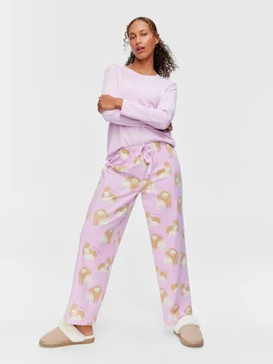 Llama & Lamb 100% Cotton Flannelette Classic Pj Pant