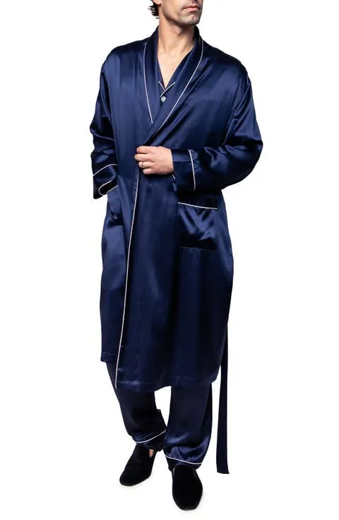 Petite Plume Silk Long Robe