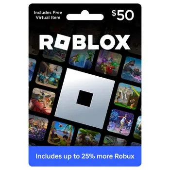 Roblox - $50 Gift Card Digital Download, Includes Exclusive Virtual Item