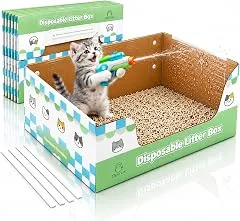 Optrux 6-Pack Disposable Litter Box…