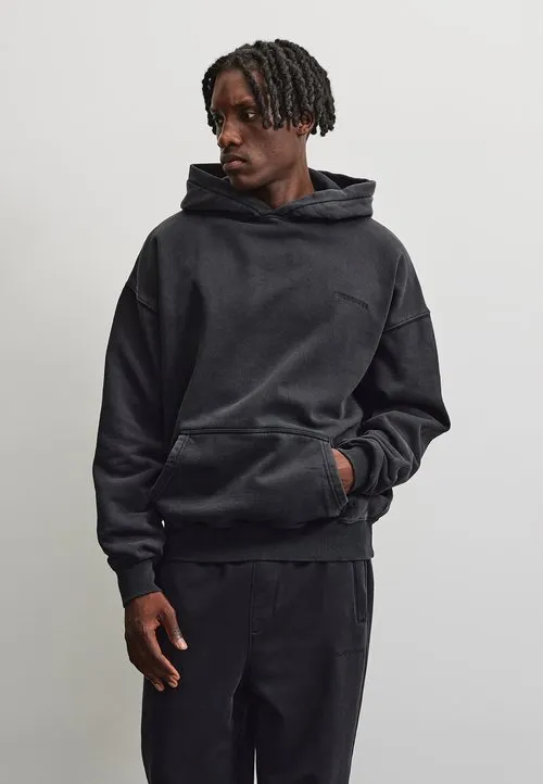 LOGO OVERSIZED HOODIE - Hoodie - vintage black black