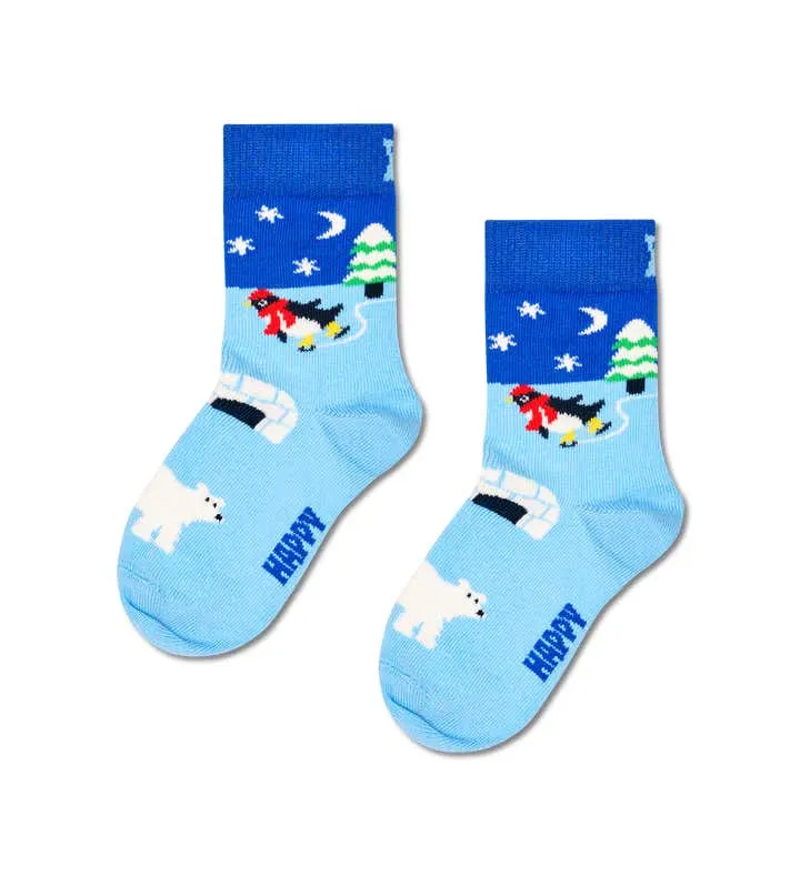 Kids Penguin On Ice Sock