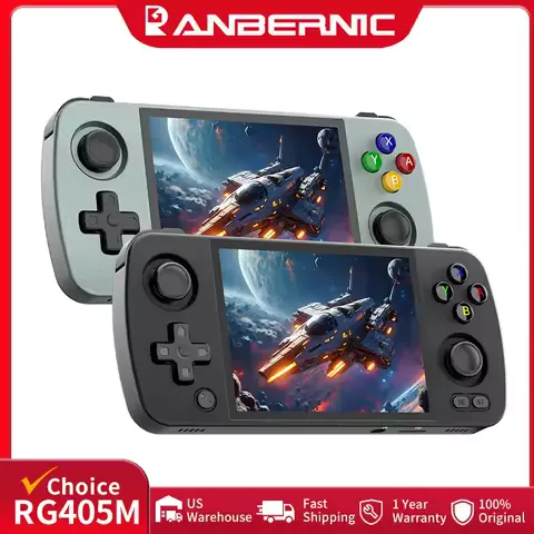 ANBERNIC RG405M Handheld Game Console 4'' IPS Touch Screen Android12 System T618 Metal Shell Retro Video Game Player 3000+ Games