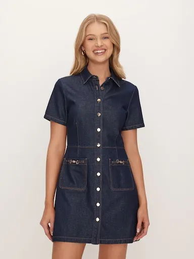 Elsie Denim Mini Dress