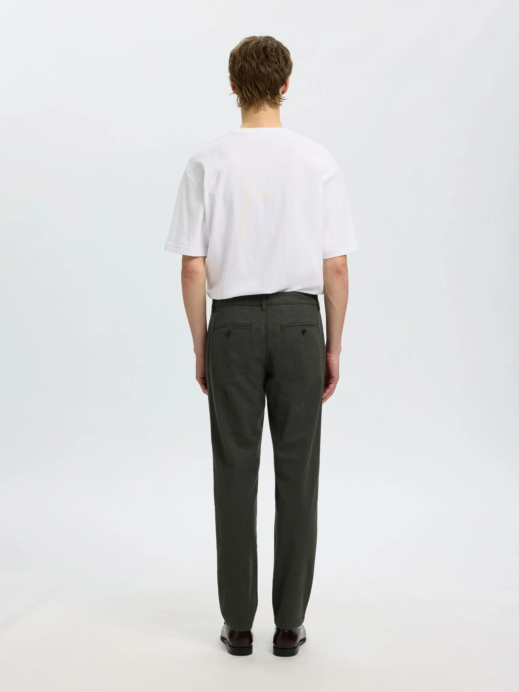 175 SMAL PASSFORM BØRSTET CHINOS