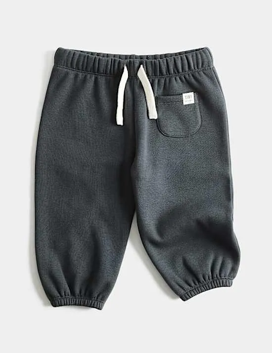 Jogginghose aus Baumwollmischgewebe mit Fleecefutter (0–3 J.)